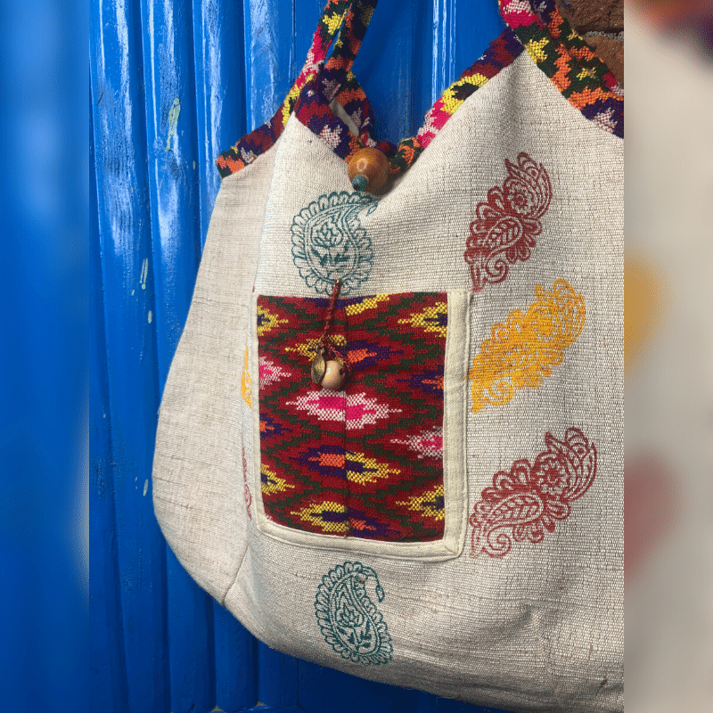 CULTURE, Blockprinting Hemp bag