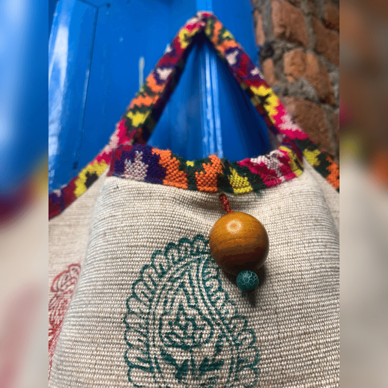 CULTURE, Blockprinting Hemp bag