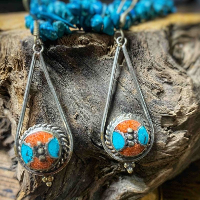 Buy-Full-Moon-Turqoise-Earrings